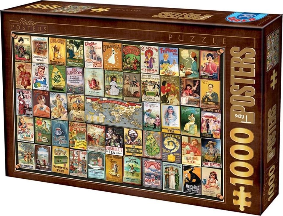 D-Toys Puzzle 1000 Herbaty świata