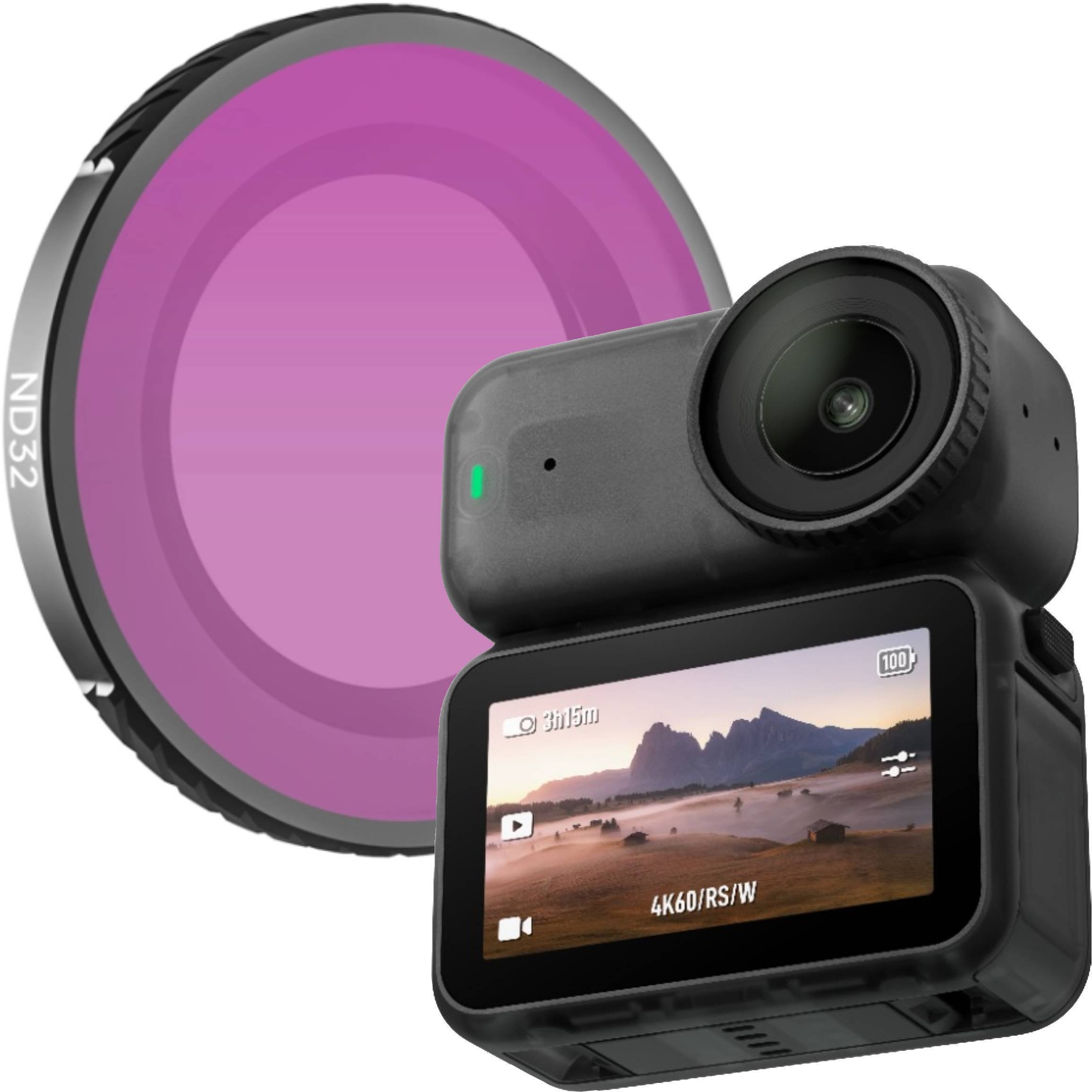 Greenl FILTR ND32 SZARY NEUTRALNY FILTR OCHRONNY DO KAMERY SPORTOWEJ DJI OSMO NANO