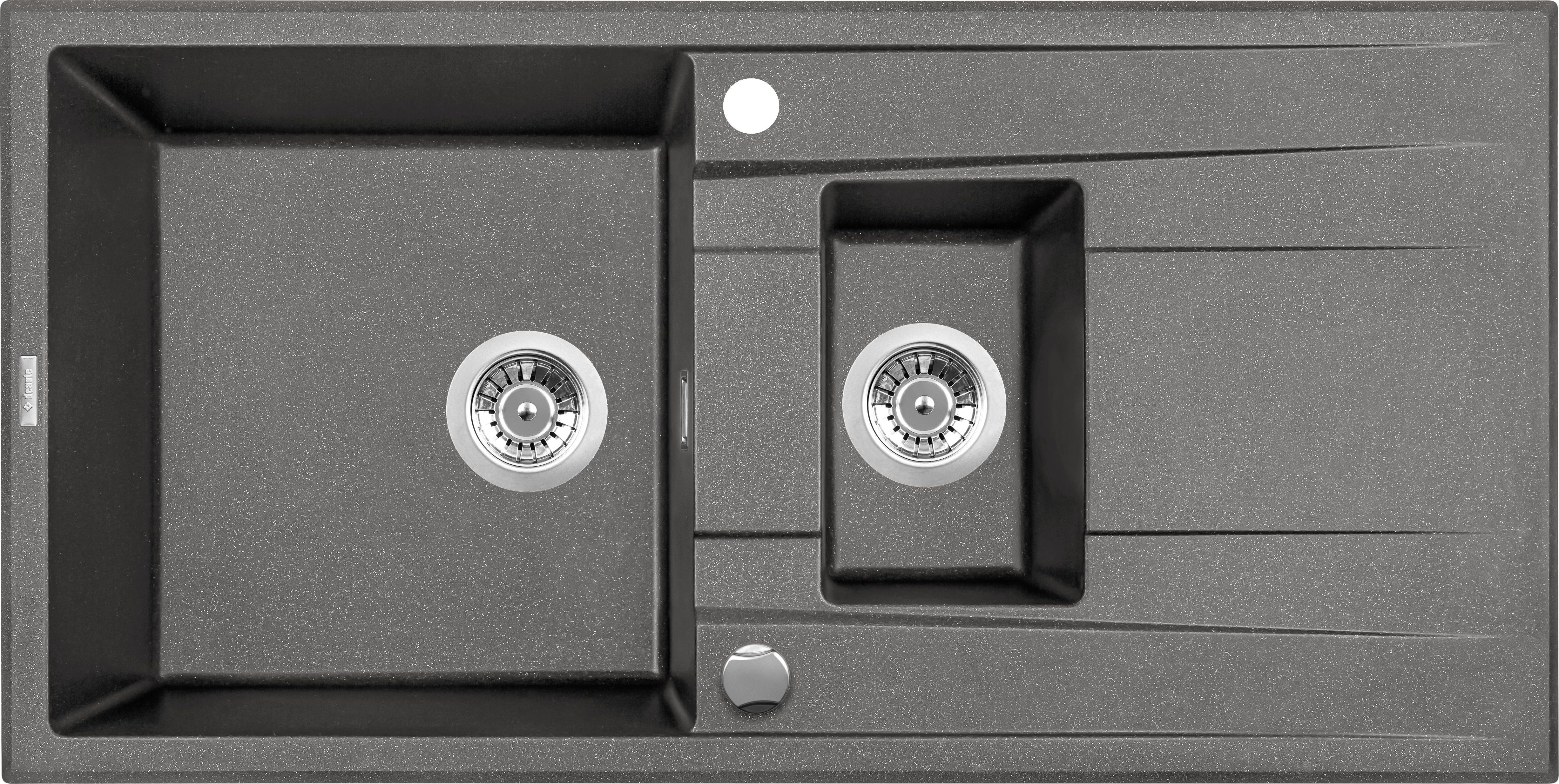 Zlewozmywak Deante Zlewozmywak Eridan Antracyt Metalik Granit (ZQE_T513)