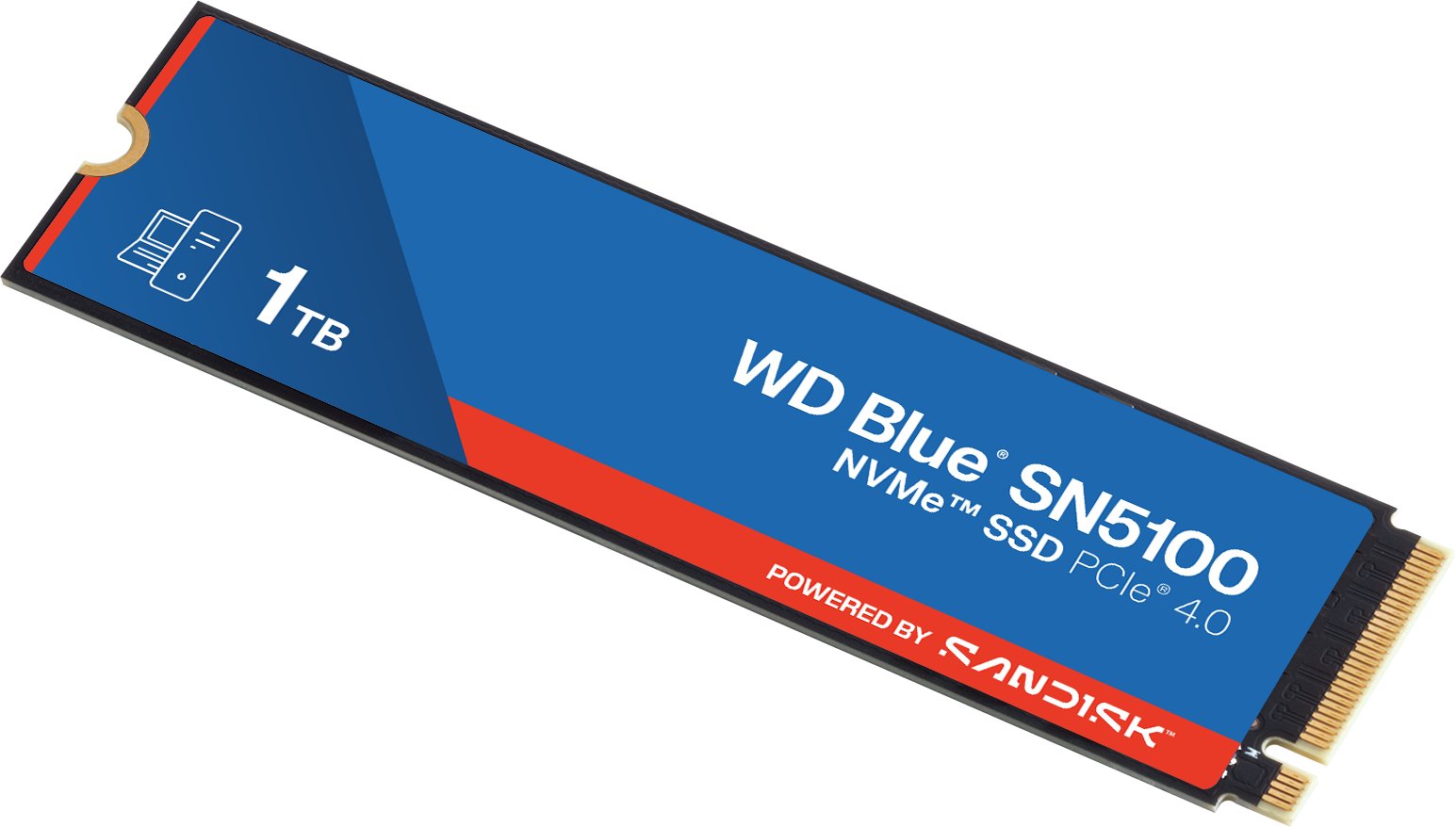 Dysk SSD SanDisk SN5100 1TB M.2 2280 PCI-E x4 Gen4 NVMe (WDS100T5B0E-00CPE0)