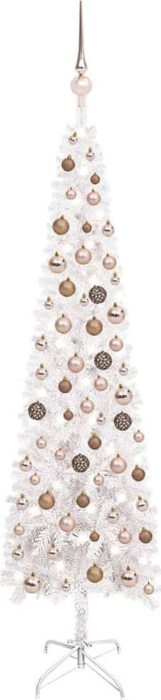 vidaXL Choinka sztuczna na stojaku Biała