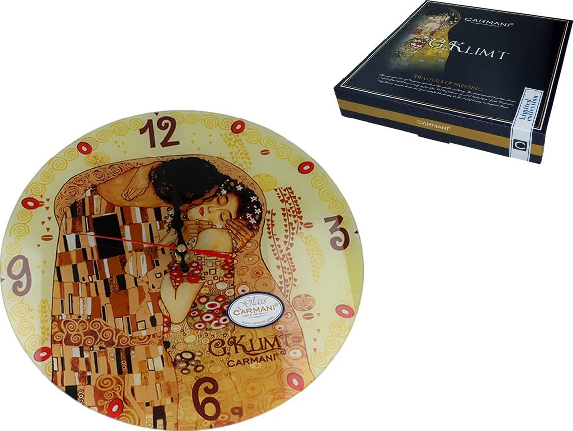 Carmani Zegar ścienny - G. Klimt, Pocałunek (CARMANI)