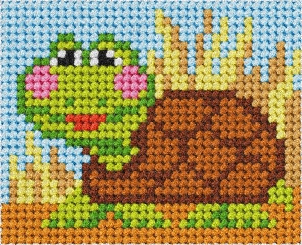 Haft. Moje pierwsze wyszywanie - Żółwik