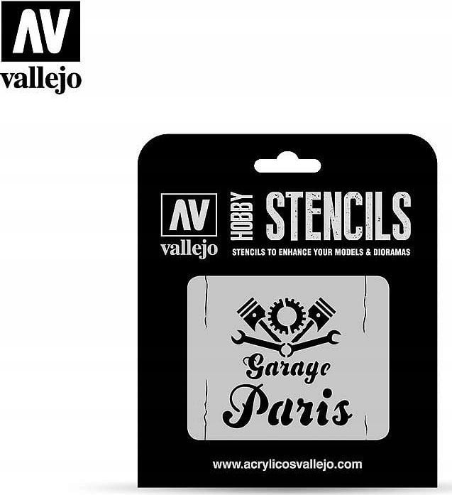 Vallejo Vallejo: Stencils - Vintage Garage Sign