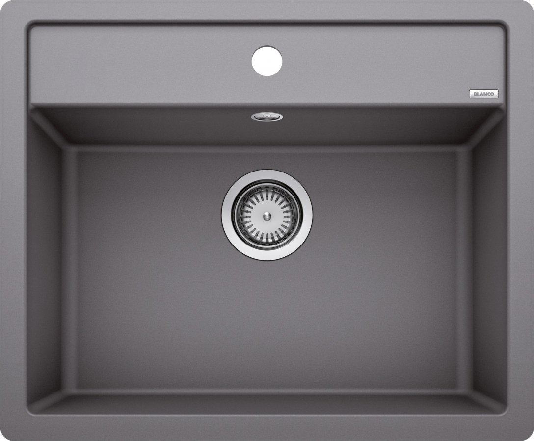 Zlewozmywak Blanco Dalago 6-F Silgranit szarość skały z korkiem automatycznym (518851)