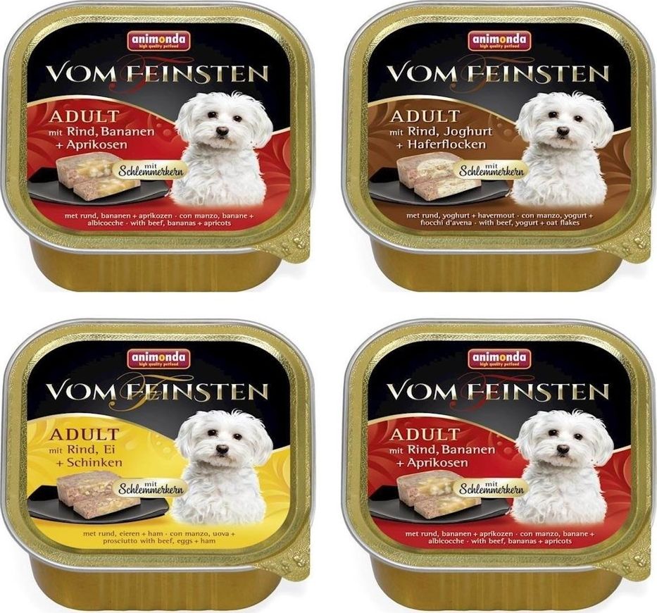 Animonda Dog Vom Feinsten Adult Mix Smaków z Wołowiną 22x150g