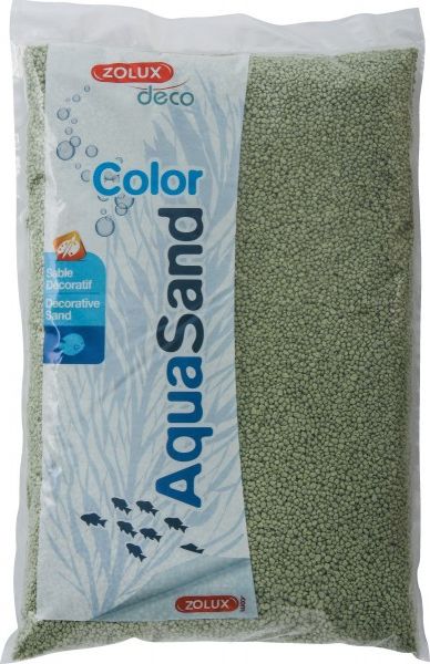 Zolux Aquasand Color pastelowa zieleń 5kg