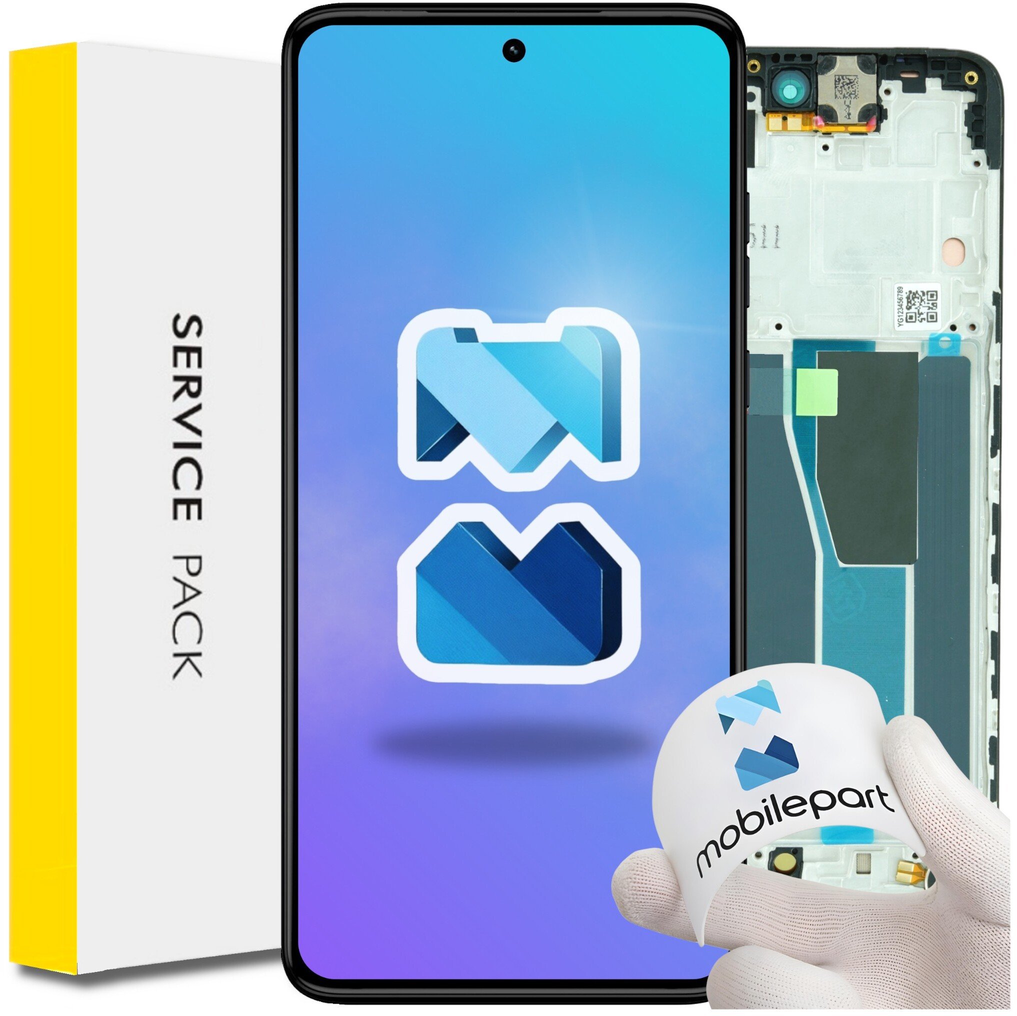 Wyświetlacz do Motorola Moto G84 5G LCD XT2347-1 Ramka Oryginał Mobilepart