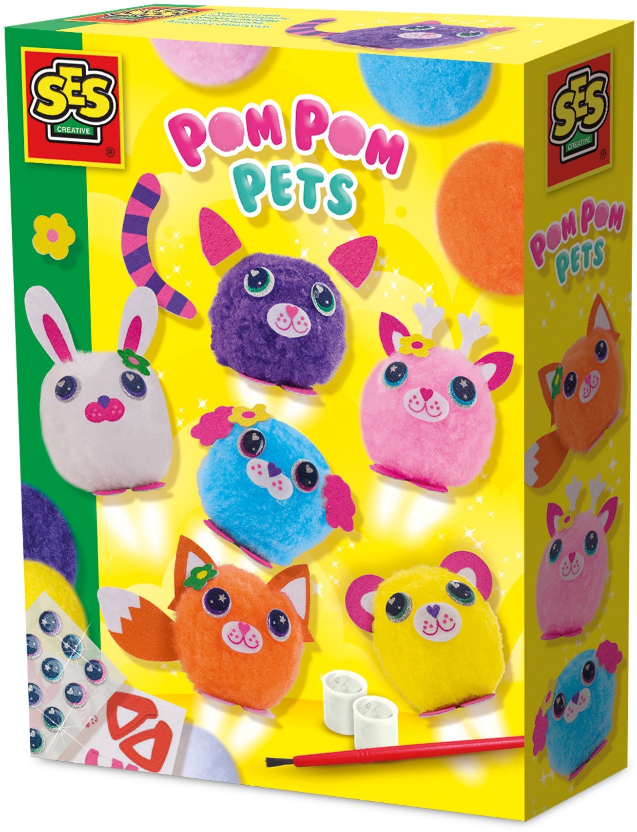 SES Zwierzątka z pomponami 14789 47891