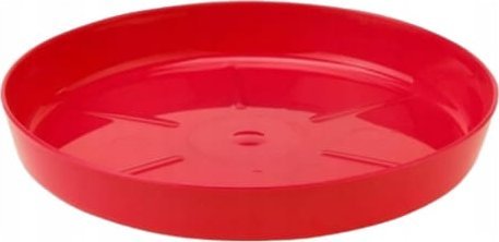 Podstawka pod doniczkę Czerwona 12,6x1,8cm Plastikowa dekoracyjna