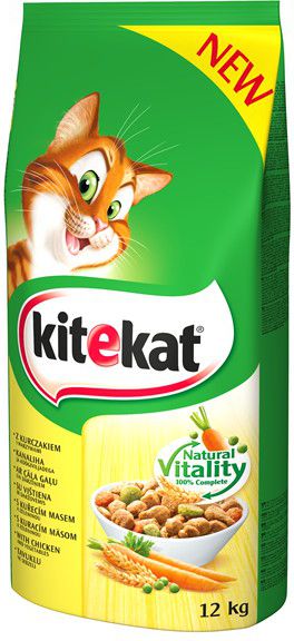 Kitekat z kurczakiem i warzywami 12kg