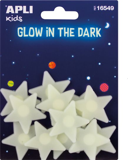 Apli Kids Fluorescencyjne naklejki Apli Kids - Małe Gwiazdki 12 sztuk