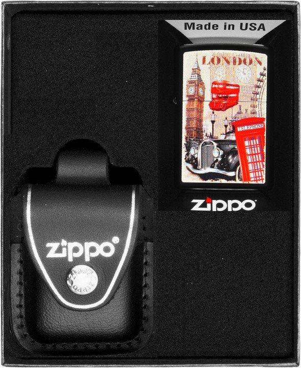 Zestaw ZIPPO Zapalniczka LONDON DESIGN Prezentowy No3