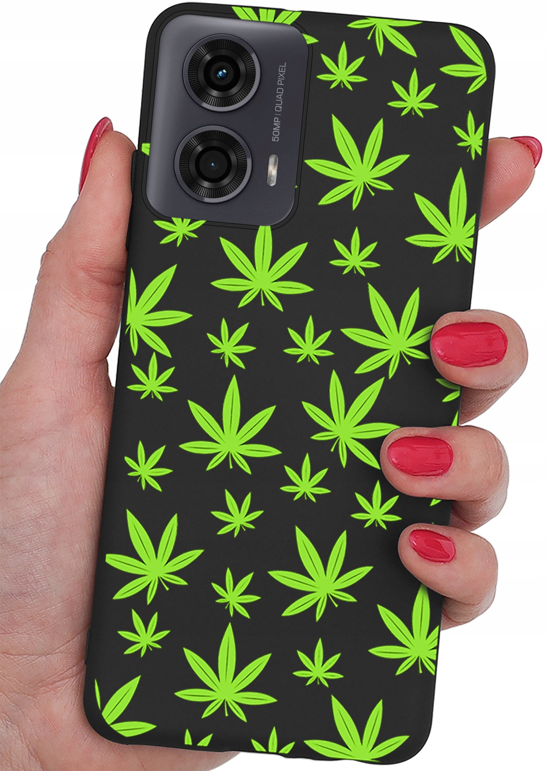 Etui do Motorola Moto G24 | G24 POWER | G04 CASE WZORY MATT PLECKI + SZKŁO