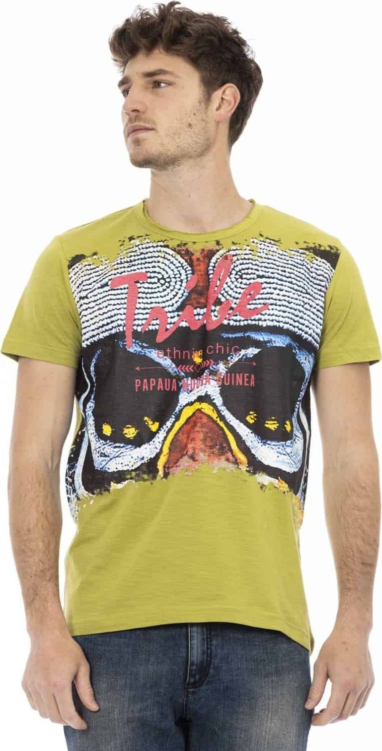 Trussardi Action T-shirty marki Trussardi Action model 2AT18 kolor Zielony. Odzież Męskie. Sezon: L