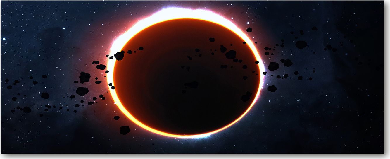 Tulup Tulup Obraz Na Szkle Hartowanym 125x50 Obraz Szklany Zaćmienie słońca