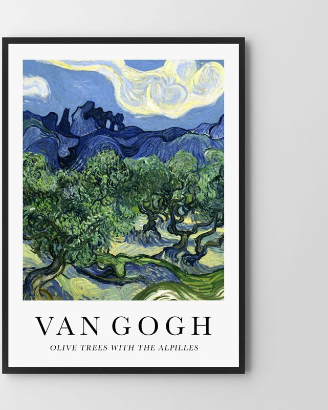 Hog Studio Van Gogh Olive trees with the alpilles (Płótno 80x120cm)