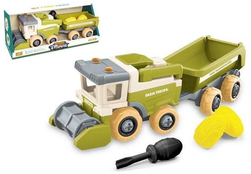 Zestaw rolniczy do skręcania kombajn z przyczepą