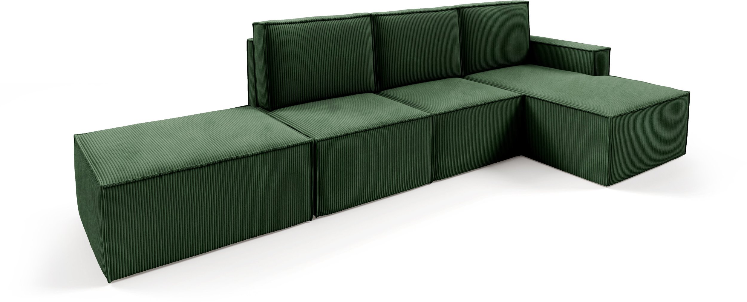 Narożnik PORTO + PUFA Modułowy Sztruks poso 014