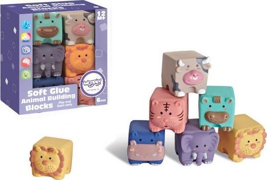 Woopie WOOPIE KLOCKI SENSORYCZNE ZWIERZĄTKA 31200