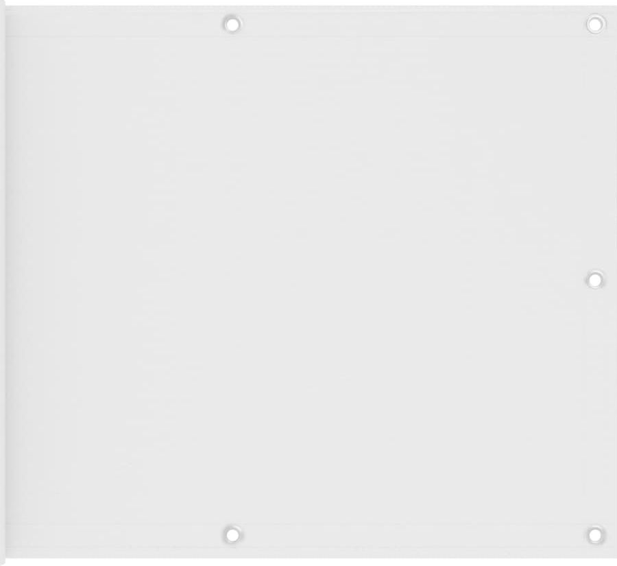 vidaXL VidaXL Parawan balkonowy, biały, 75x300 cm, tkanina Oxford