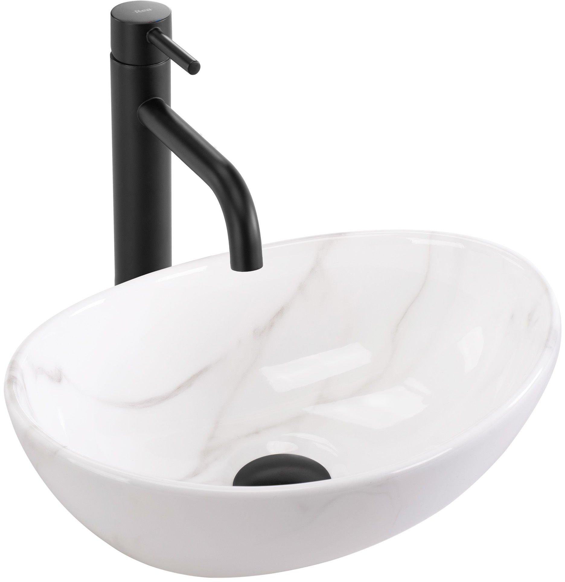 Umywalka nablatowa Rea Sofia Mini Cloudy