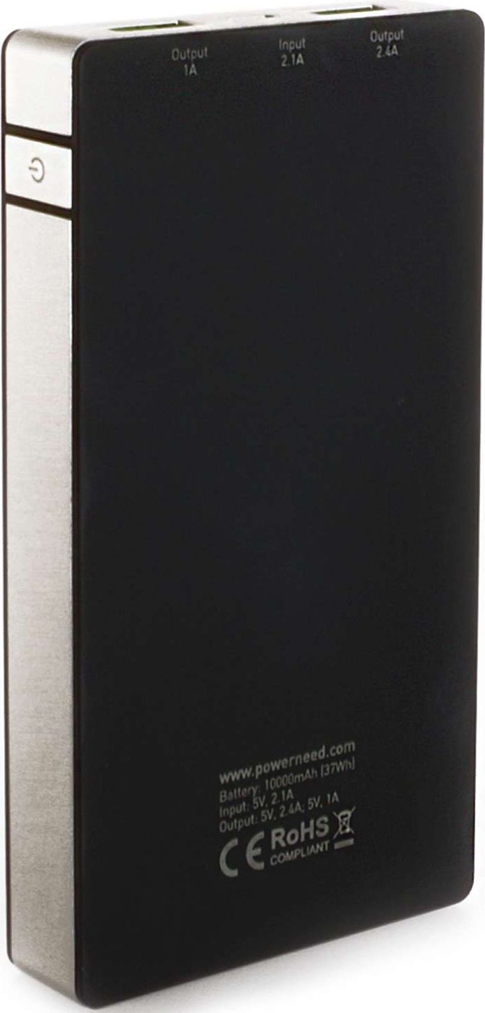 Powerbank PowerNeed 10000mAh Czarno-srebrny
