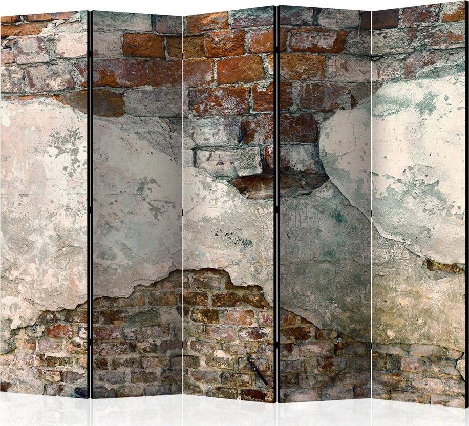 Artgeist Parawan 5-częściowy - Skruszone mury II [Room Dividers] uniwersalny