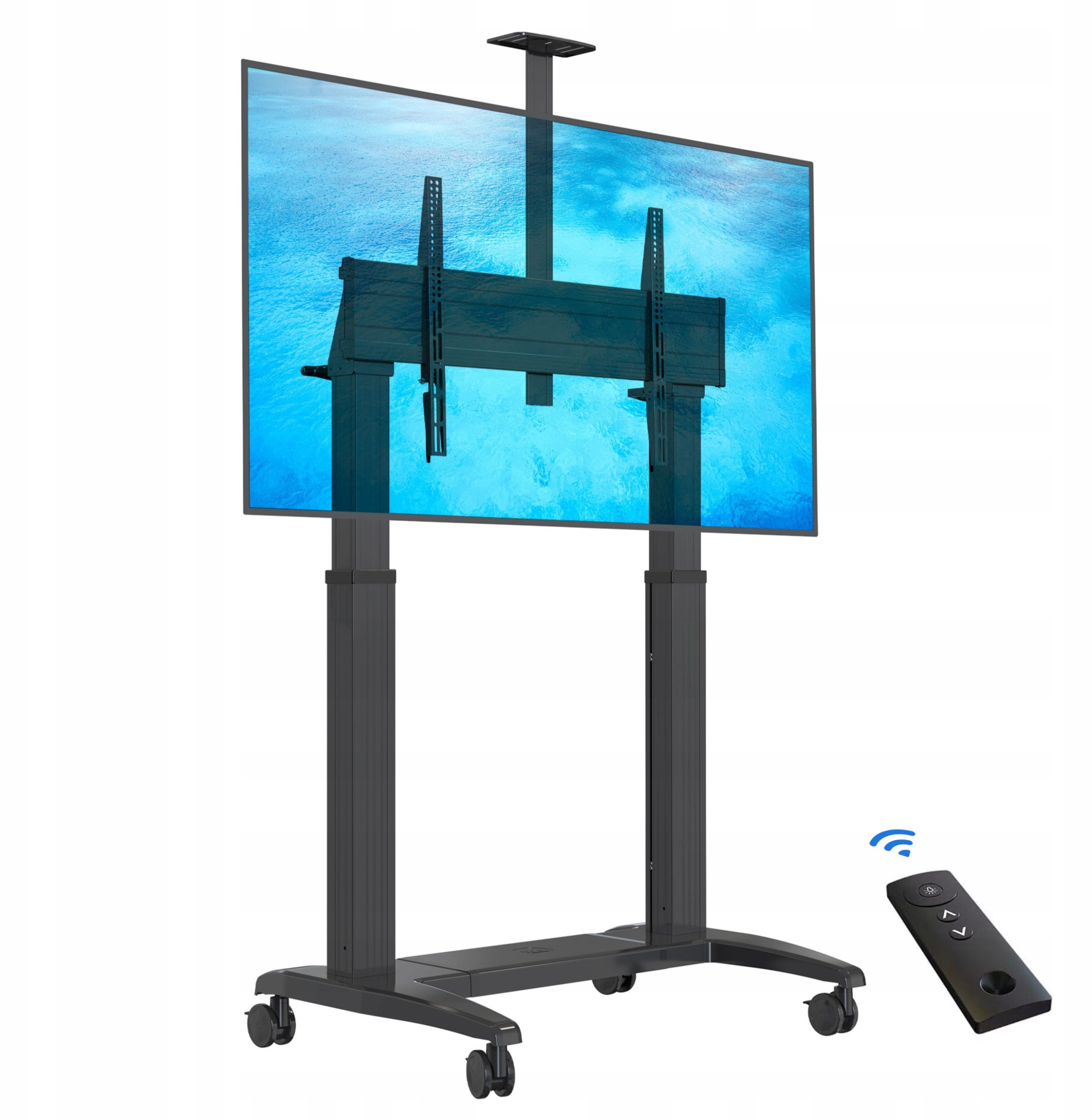 GF150G - Profesjonalny elektryczny mobilny stojak TV wózek do telewizorów LCD LED 75" - 120"