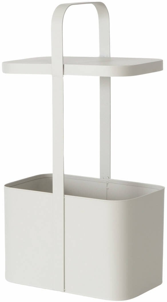 Metalowy stolik pomocniczy z gazetnikiem SELENA, wys. 65 cm