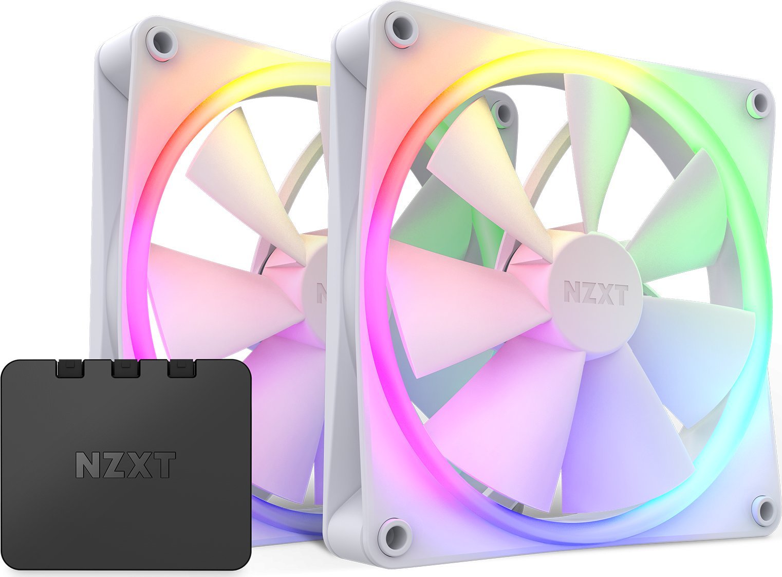 Wentylator Nzxt F140 RGB 2-pack + Hub (RF-R14SF-W1)