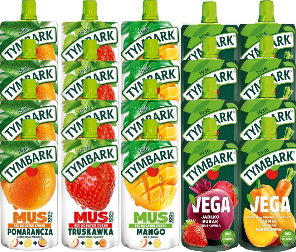 Tymbark Tymbark mus mix 120x12 100x8 z burakiem