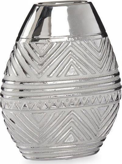Gift Decor Wazon Szerokość produktu Ceramika Srebrzysty (9,8 x 26,5 x 22 cm)