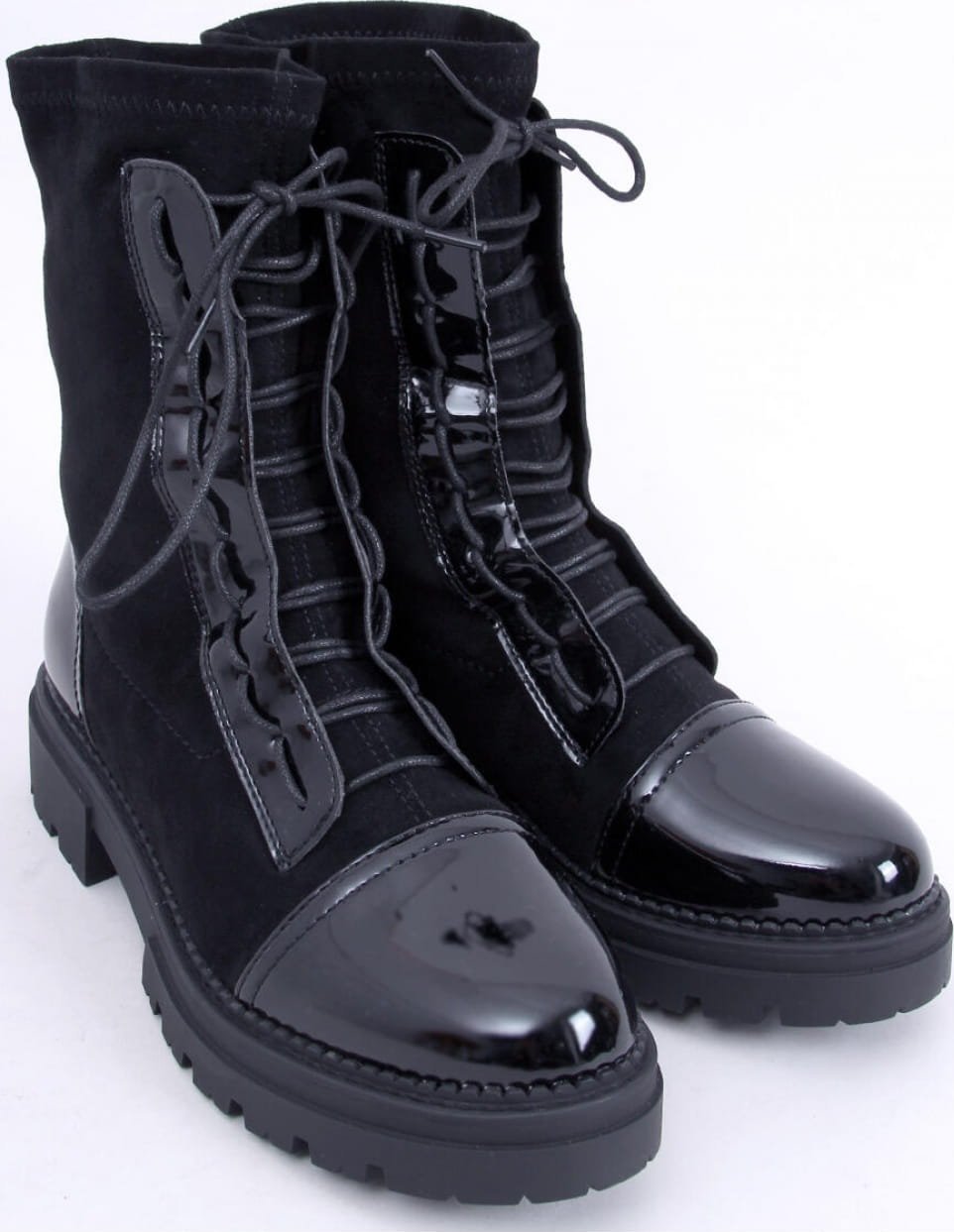 Inello Botki damskie workery CYRUS BLACK