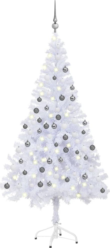 vidaXL Choinka sztuczna na stojaku Biała