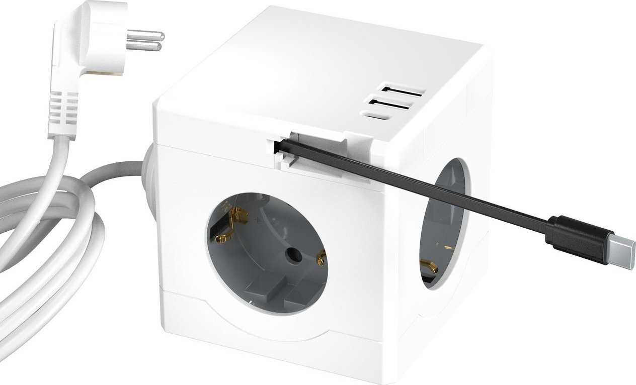 Kabel zasilający MicroConnect Power Cube, 3 Schuko outlets,