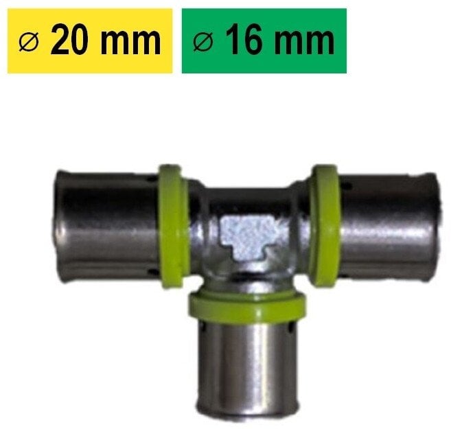 REDUCING TEE 20X2,00 - 16X2,00 - 16X2,00