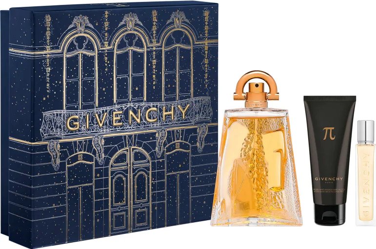 Givenchy Pi Balsam Po Goleniu Bez Alkoholu 75Ml + Miniaturka 12,5Ml + Woda Toaletowa - 100Ml