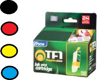Tusz TelForceOne 10x Tusz TFO Epson 1281-1284 (T1281-T1284) 4xczarny + 2xniebieski + 2xczerwony + 2xżółty