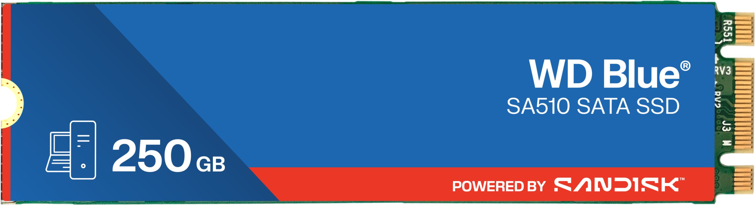 Dysk SSD SanDisk Blue SA510 250GB M.2 2280 SATA III (WDS250G3B0B)