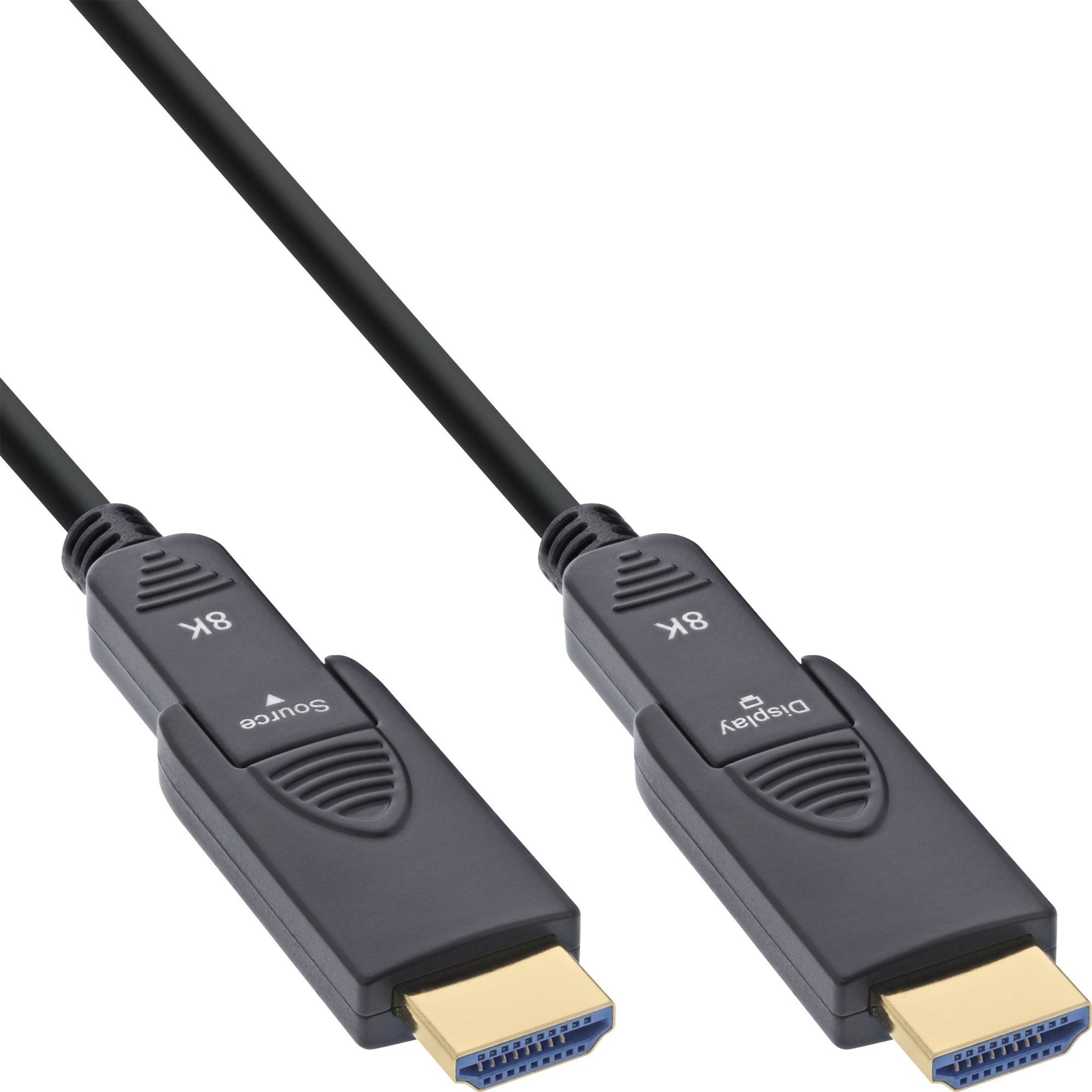 InLine® HDMI AOC Kabel, Ultra High Speed HDMI, 8K4K, Stecker abnehmbar, 15m