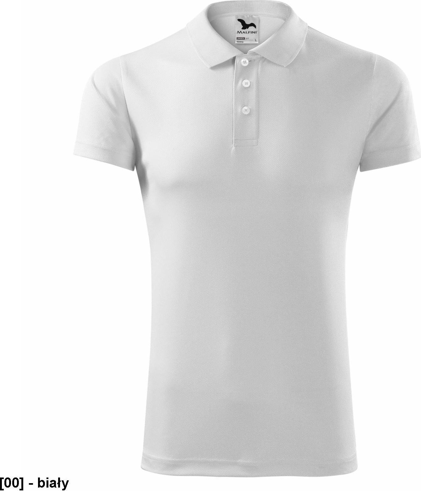 MALFINI Victory 217 - ADLER - Koszulka polo unisex, 150 g/m, 100% poliester, - biały M