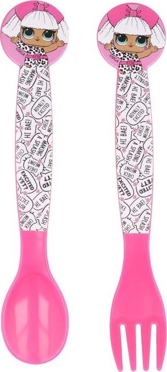 MGA LOL Surprise - Zestaw sztućców (Łyżka i widelec) uniwersalny