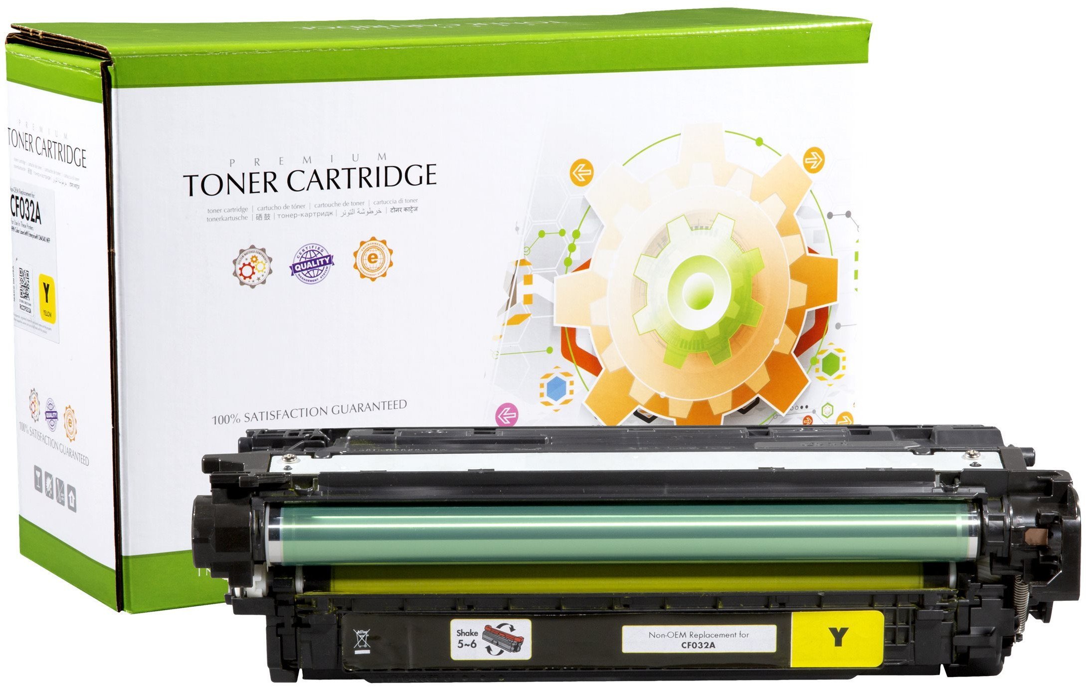 STATIC Toner cartridge compatible with HP CF032A yellow remanufactured 12.500 pages
