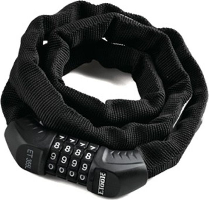 ETOOK Zamknięcie ETOOK ET-355 łańcuch 900 mm na szyfr czarny Uniwersalny