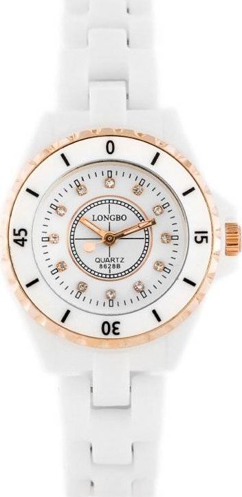 Zegarek Kemer ZEGAREK DAMSKI LONGBO - CHANNEL - white/gold 2 (zx609c)