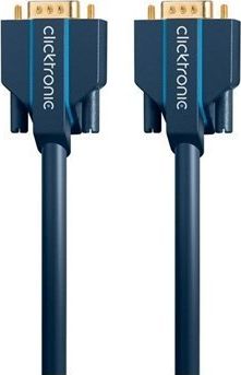 Kabel Clicktronic D-Sub (VGA) - D-Sub (VGA) 5m granatowy (70353)