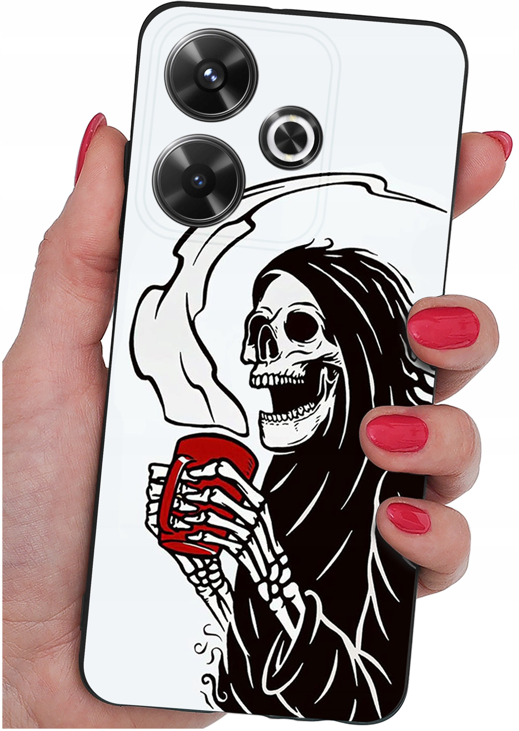 Etui do Xiaomi Redmi 13 4G WZORY |SILIKONOWE MATT CASE + SZKŁO 9H