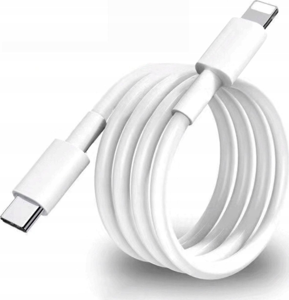 Kabel USB Typu C - Lightning do iPhone Szybkie Ładowanie PD 2A 12W Biały 1m
