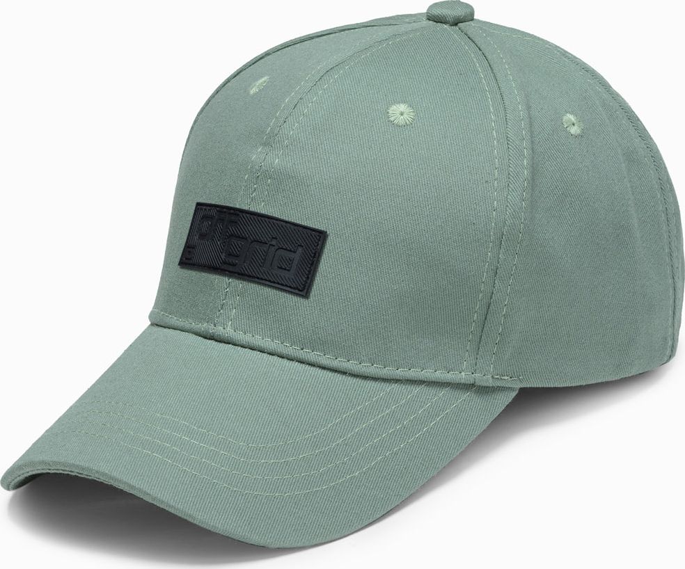 Ombre Czapka męska z daszkiem H102 - jasnozielona